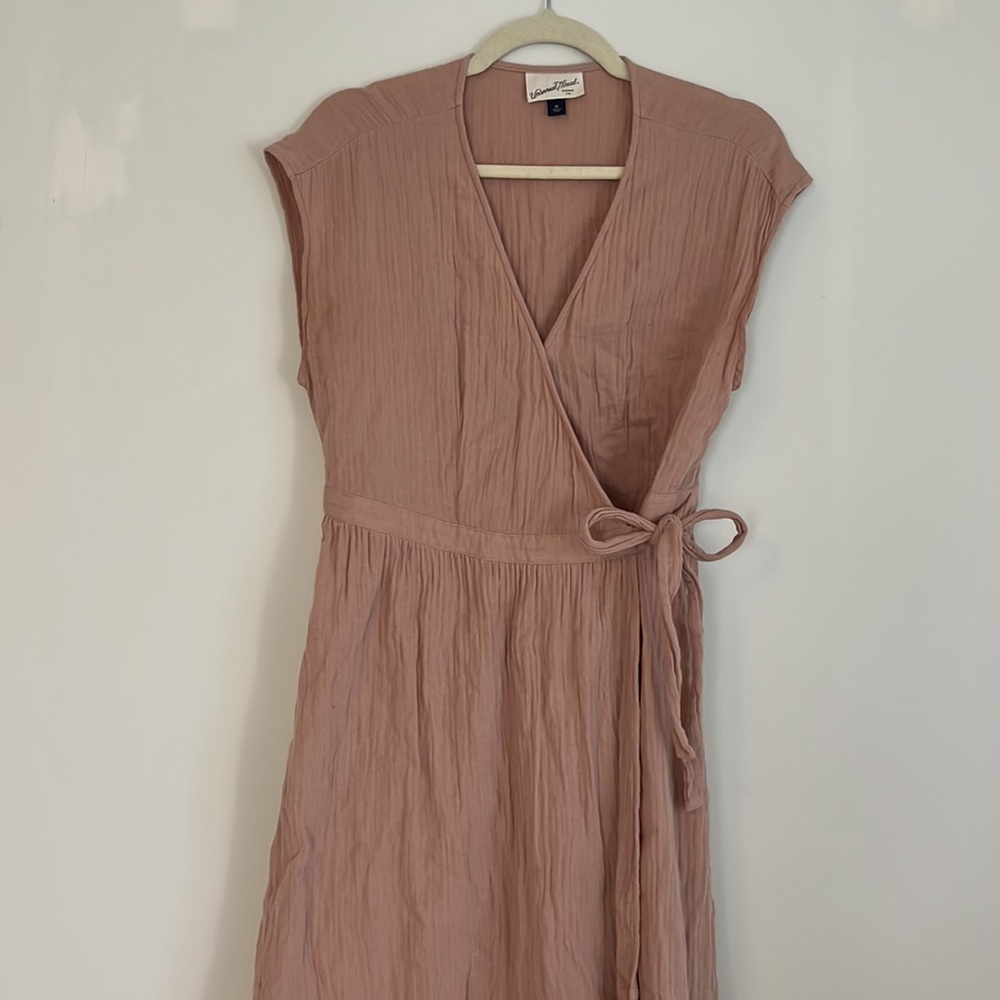 Blush Cotton Wrap Dress | Universal Thread